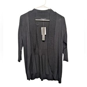 MM by My Michelle Women's Black Open Front Cardigan Small New